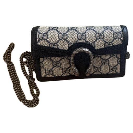 Leather clutch bag
