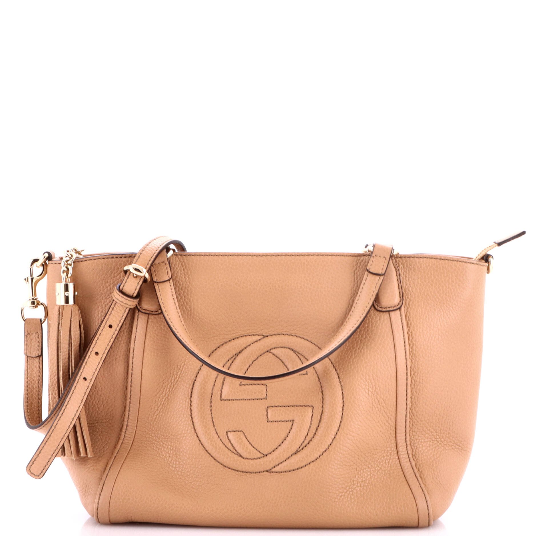 Soho Convertible Top Handle Bag Leather Small