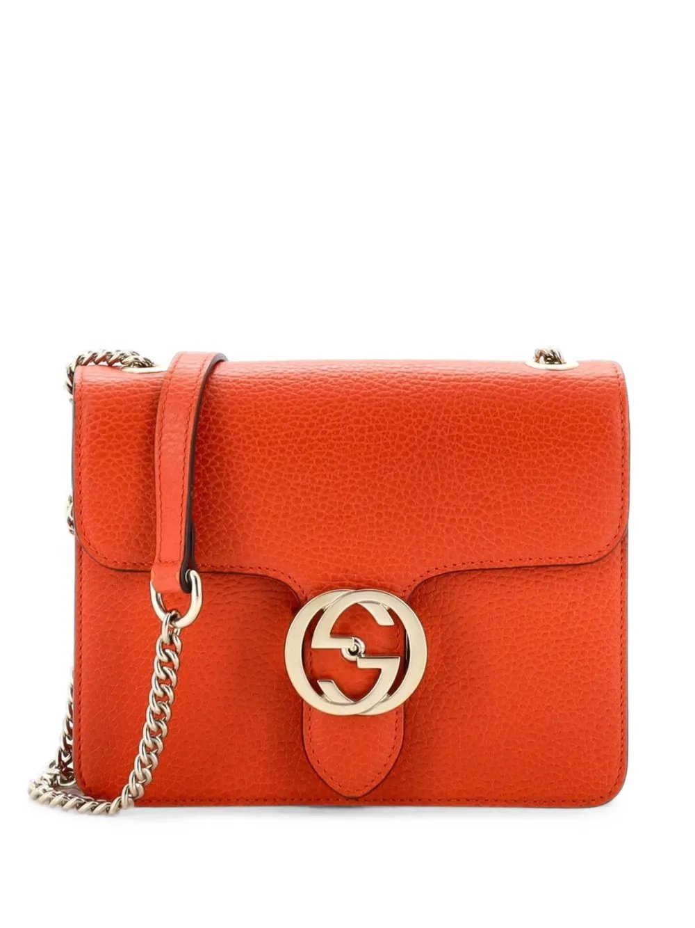 Interlocking Leather Small shoulder bag