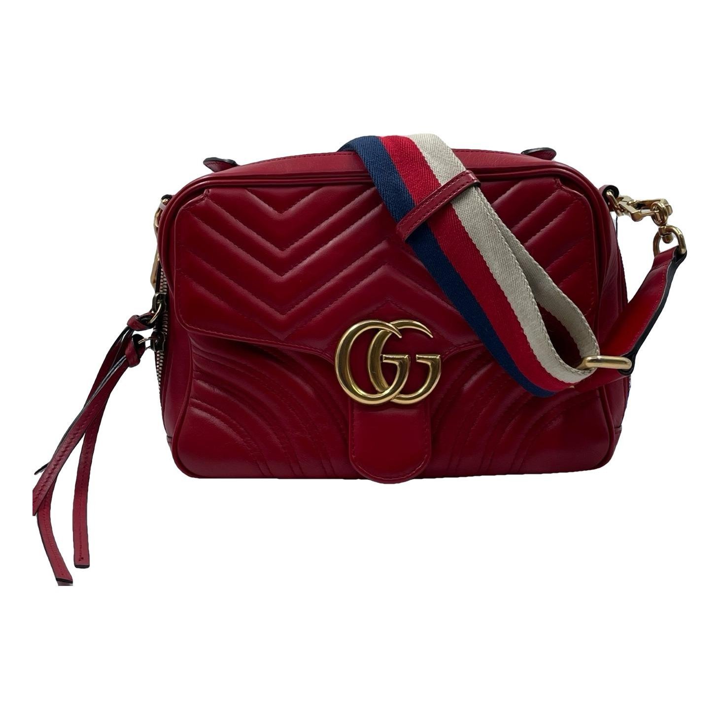 GG Marmont Flap leather crossbody bag