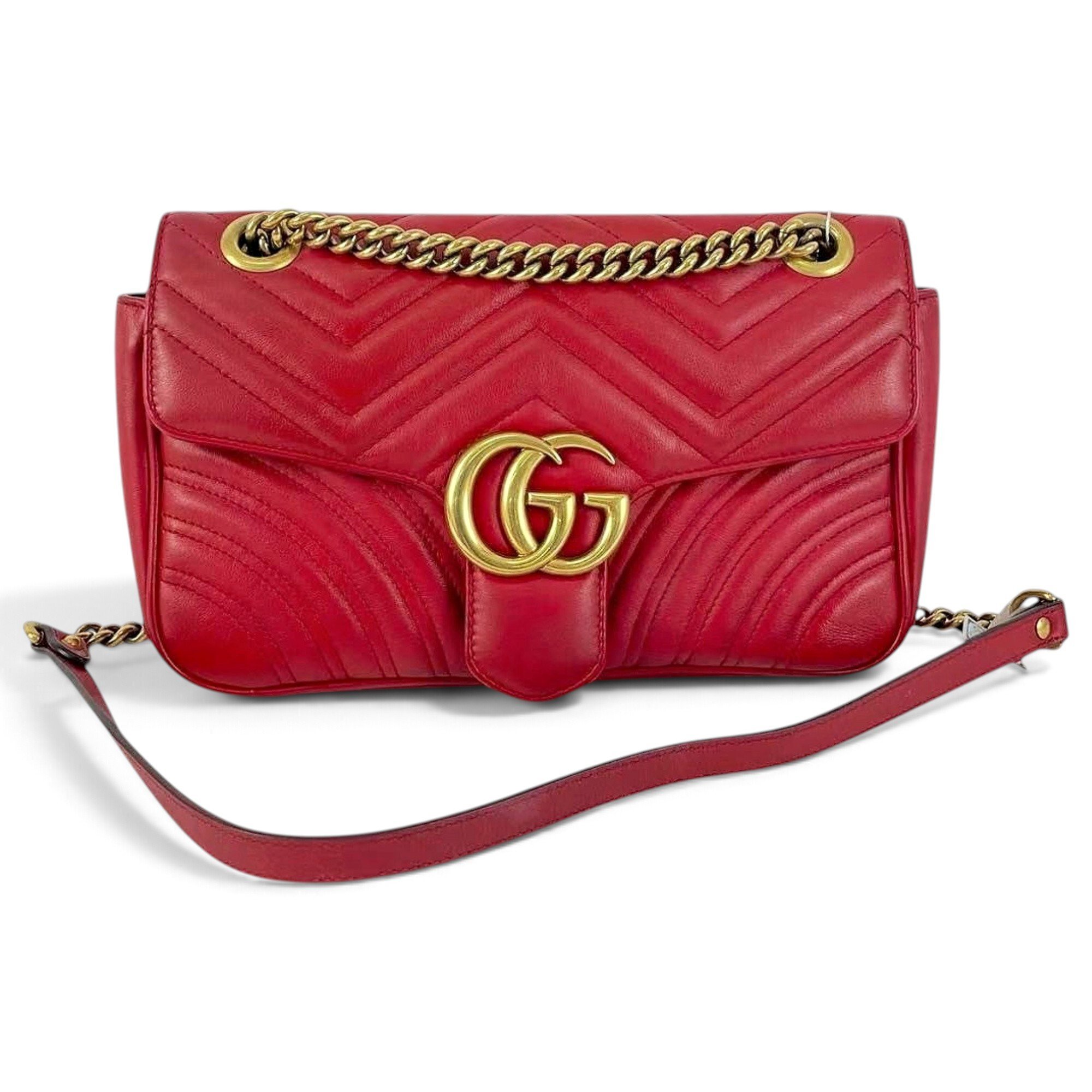 GG Marmont Flap leather handbag