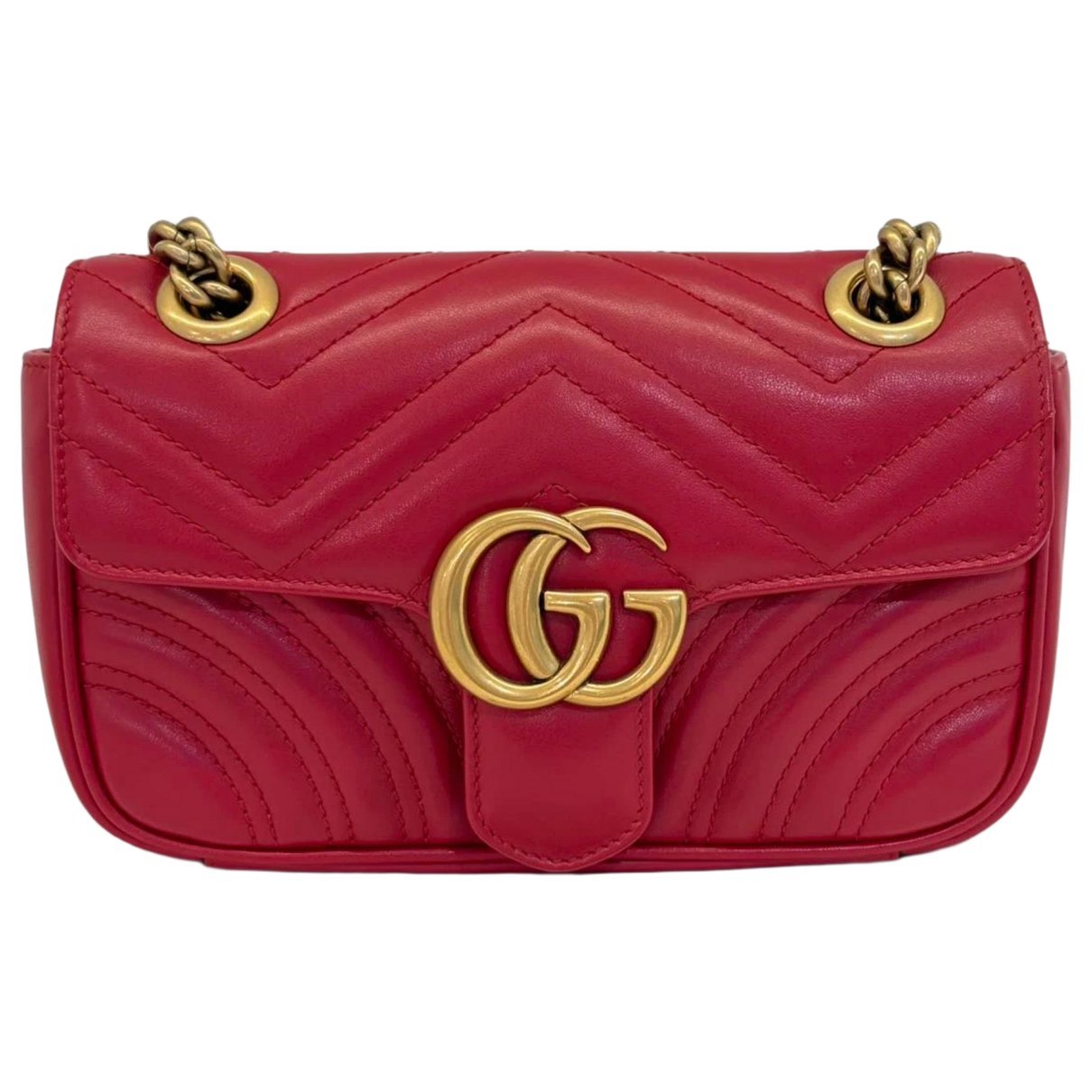 GG Marmont Flap leather handbag