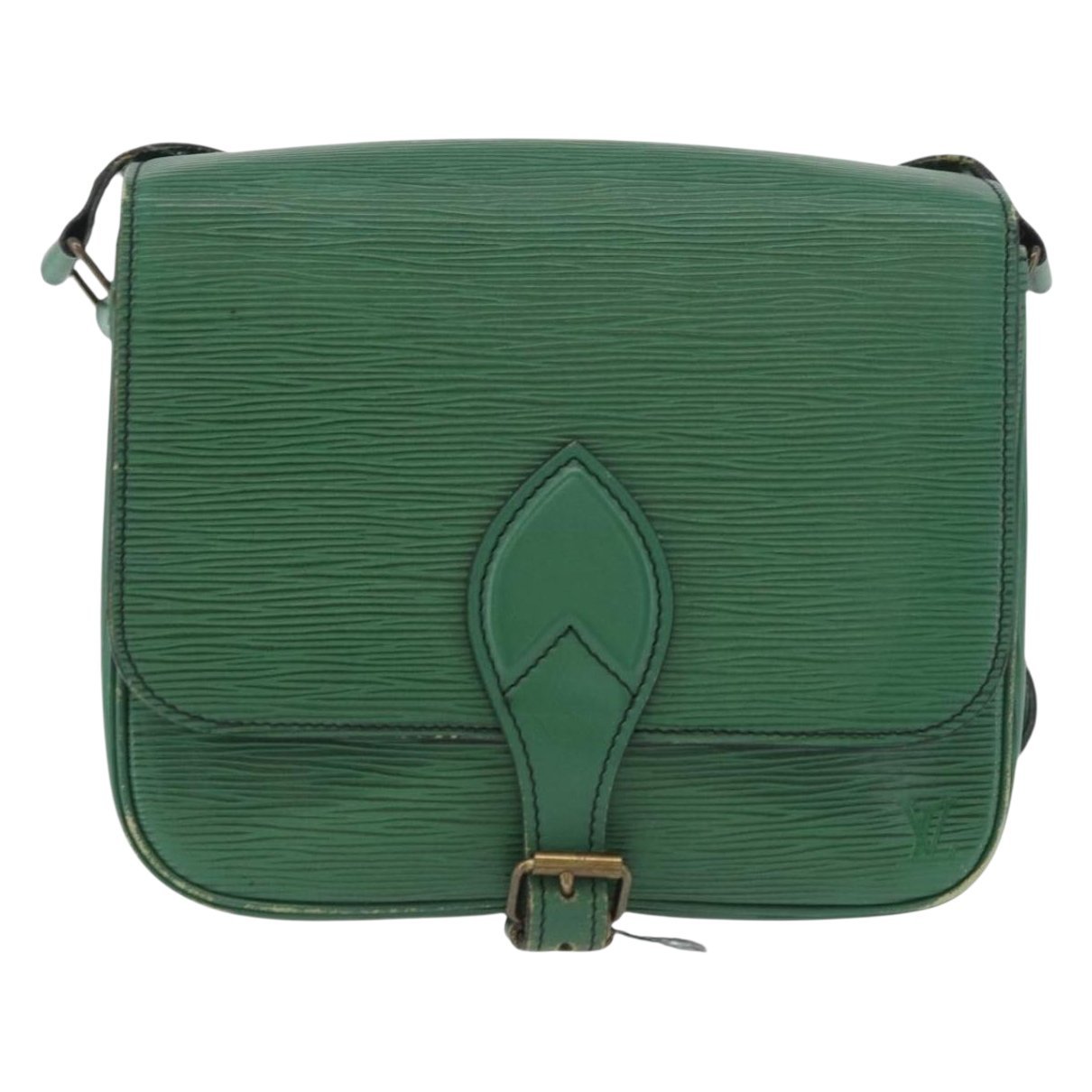 Cartouchière leather handbag