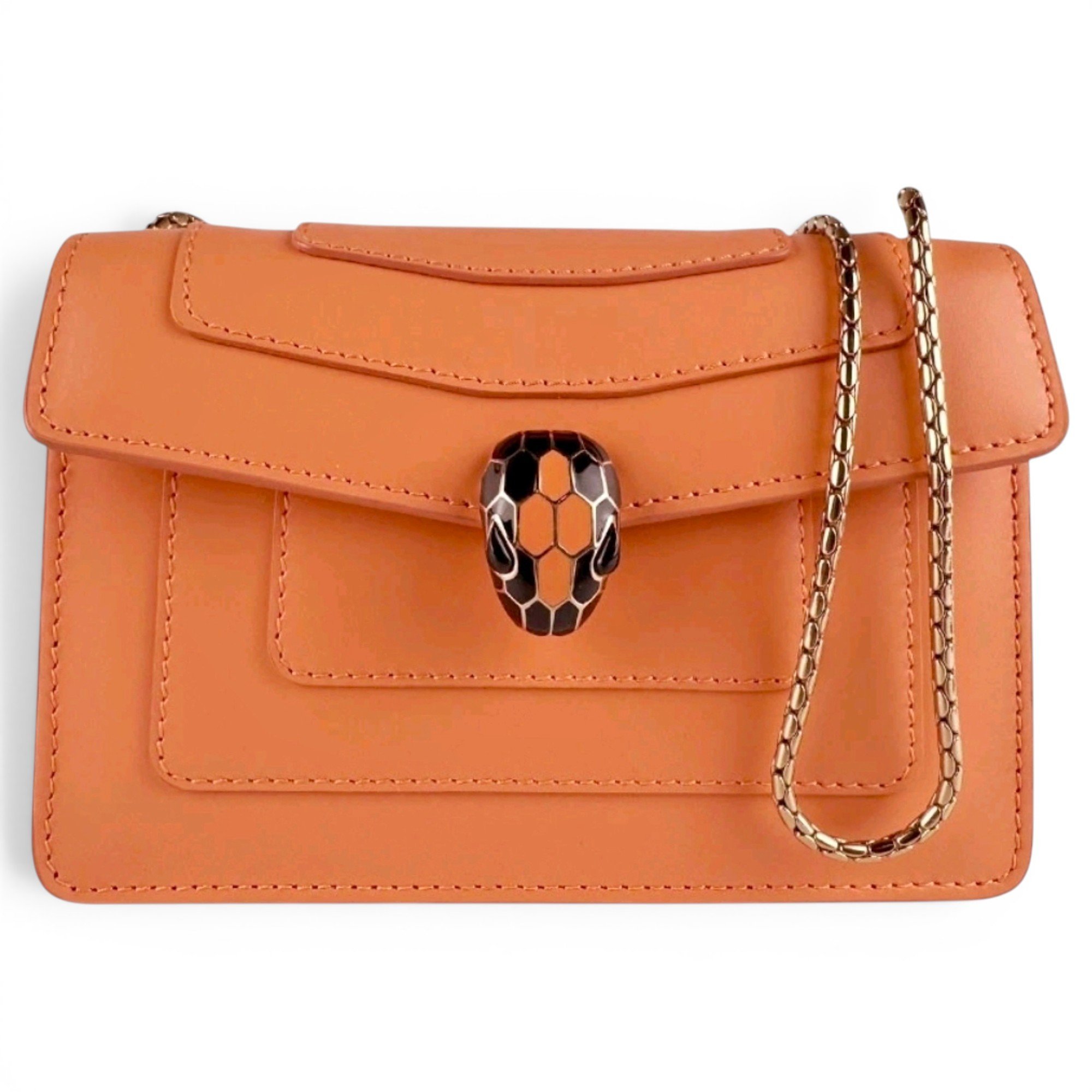 Serpenti leather handbag