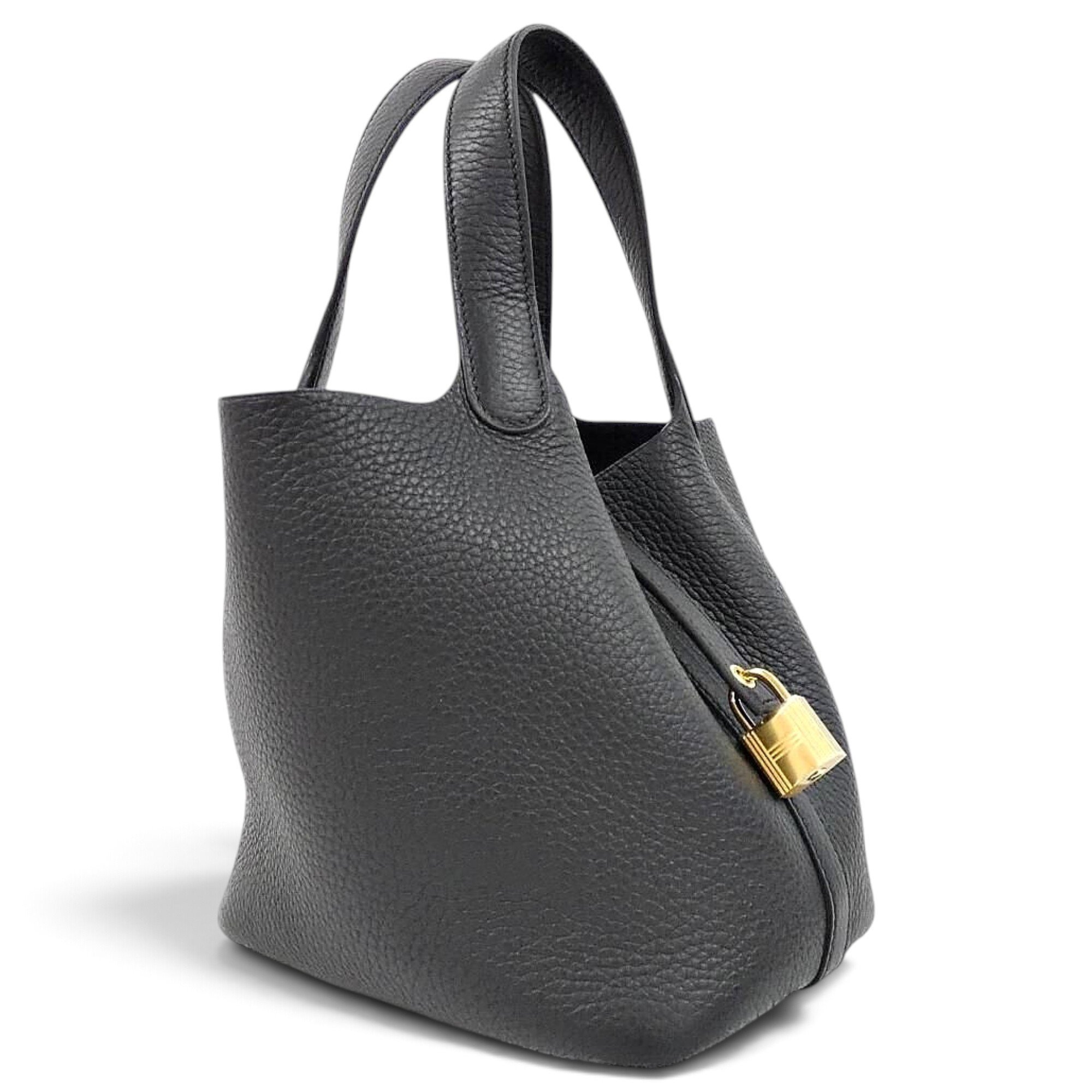Picotin leather handbag