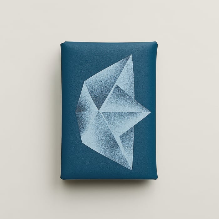 Deep Blue Calvi Duo Compact Card Holder