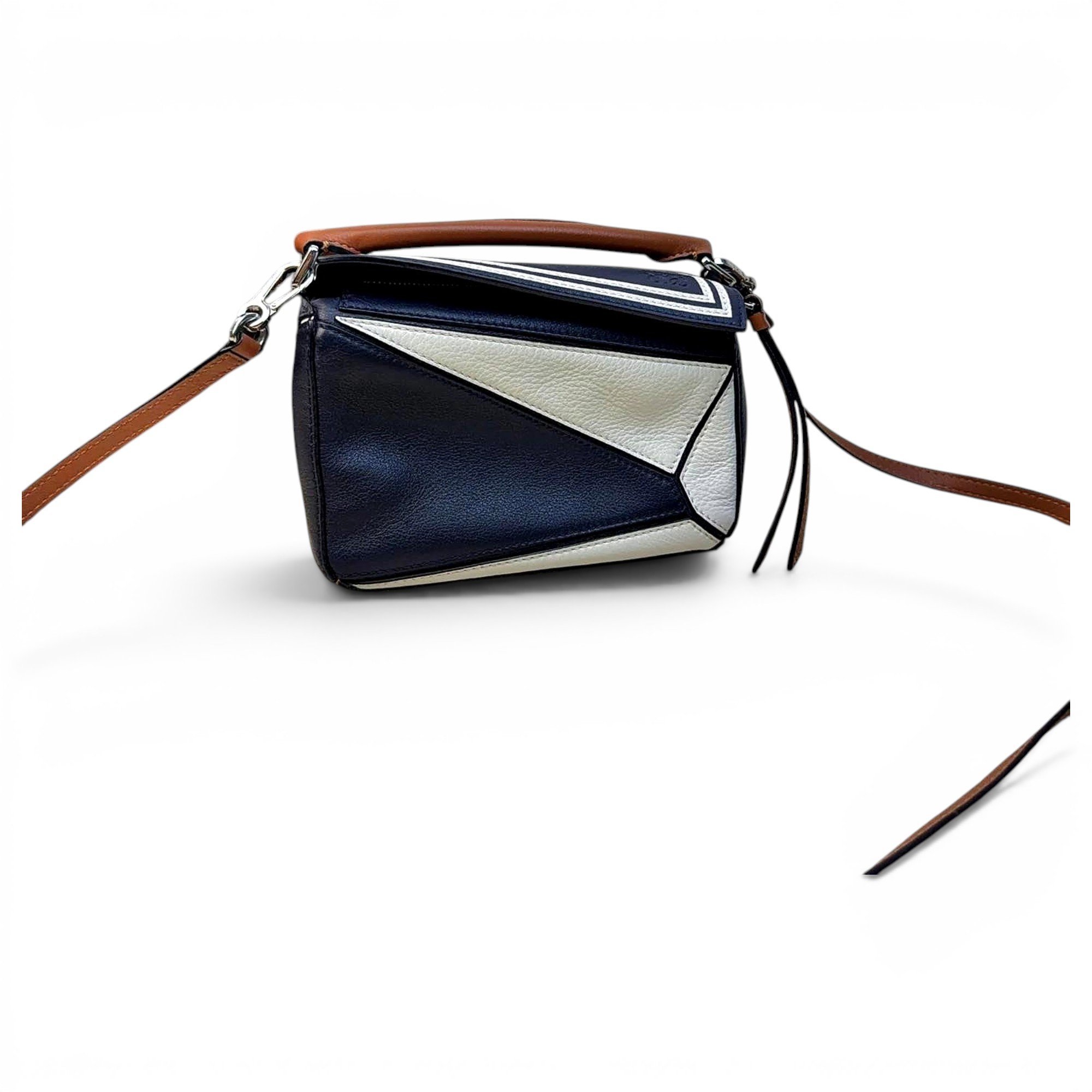 Puzzle leather mini bag