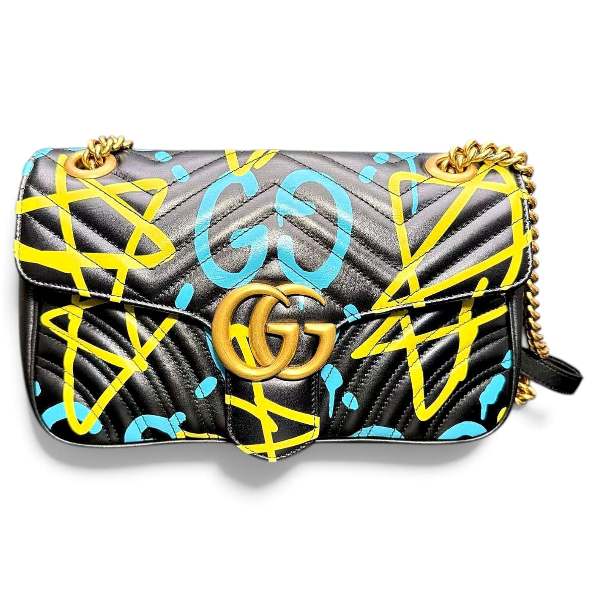 GG Marmont Flap leather handbag