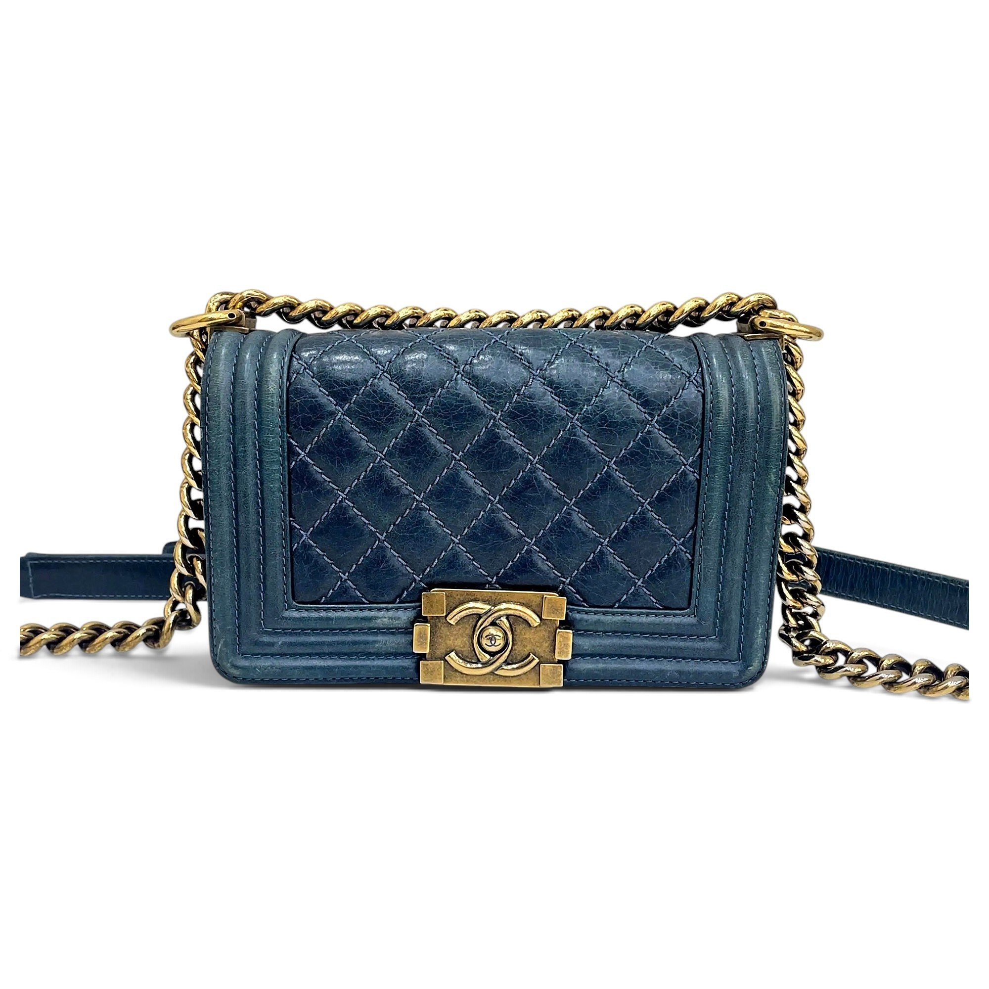Boy leather crossbody bag