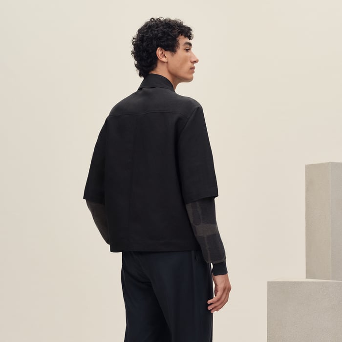 Noir Short-sleeve Overshirt