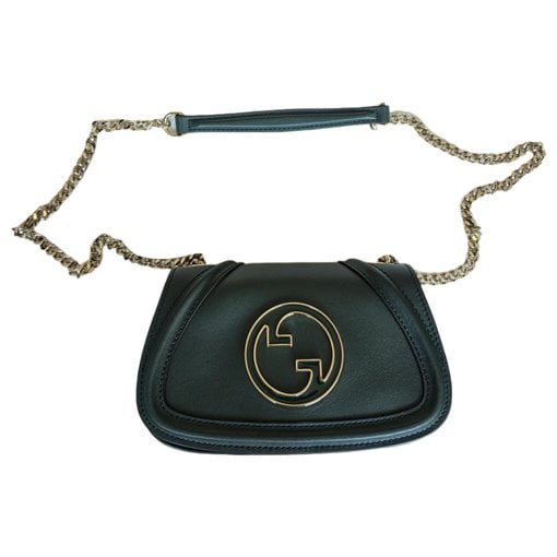 Blondie leather clutch bag