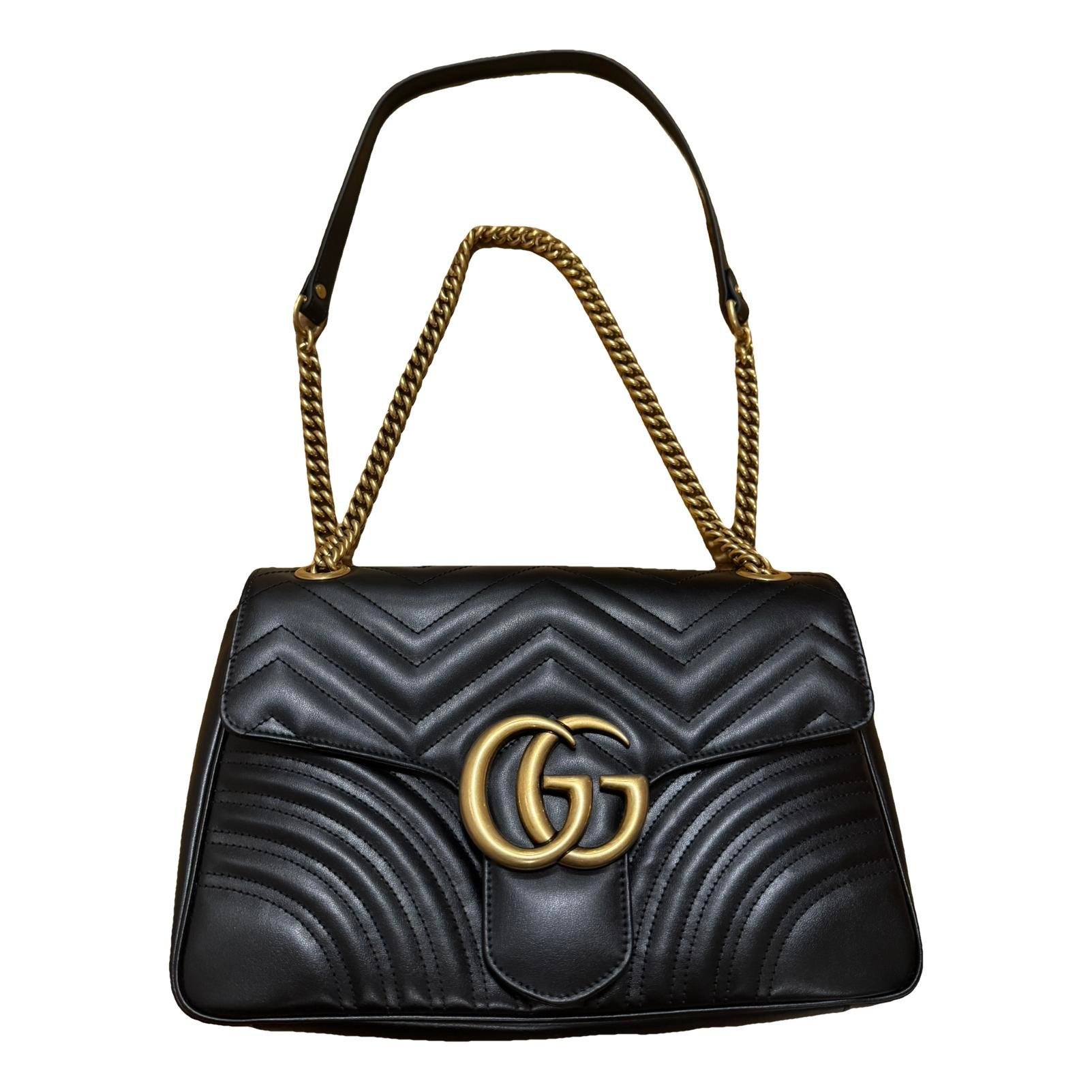 GG Marmont Flap leather crossbody bag