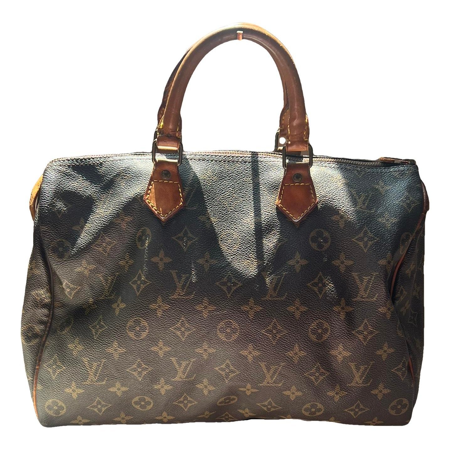 Speedy leather handbag