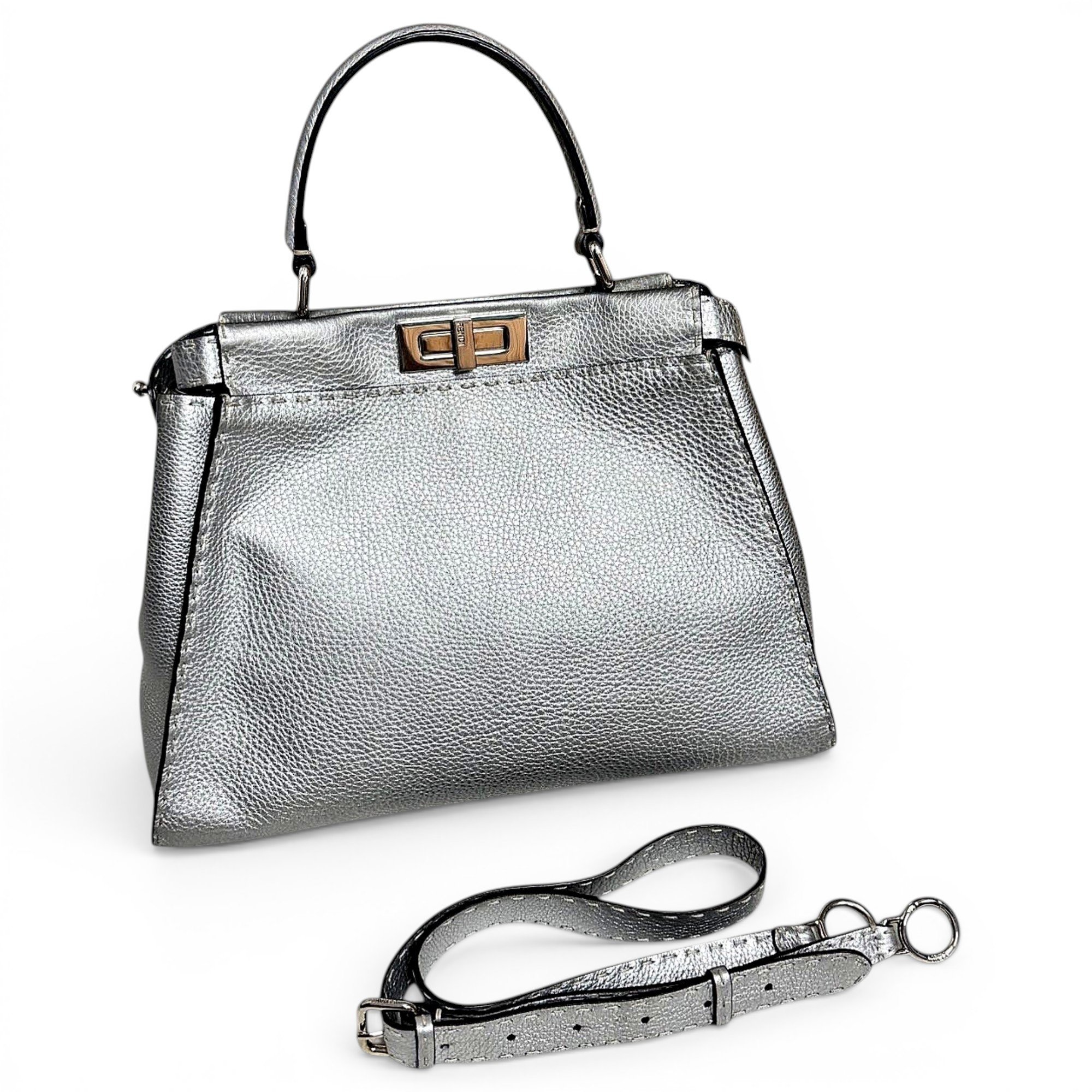 Peekaboo leather handbag