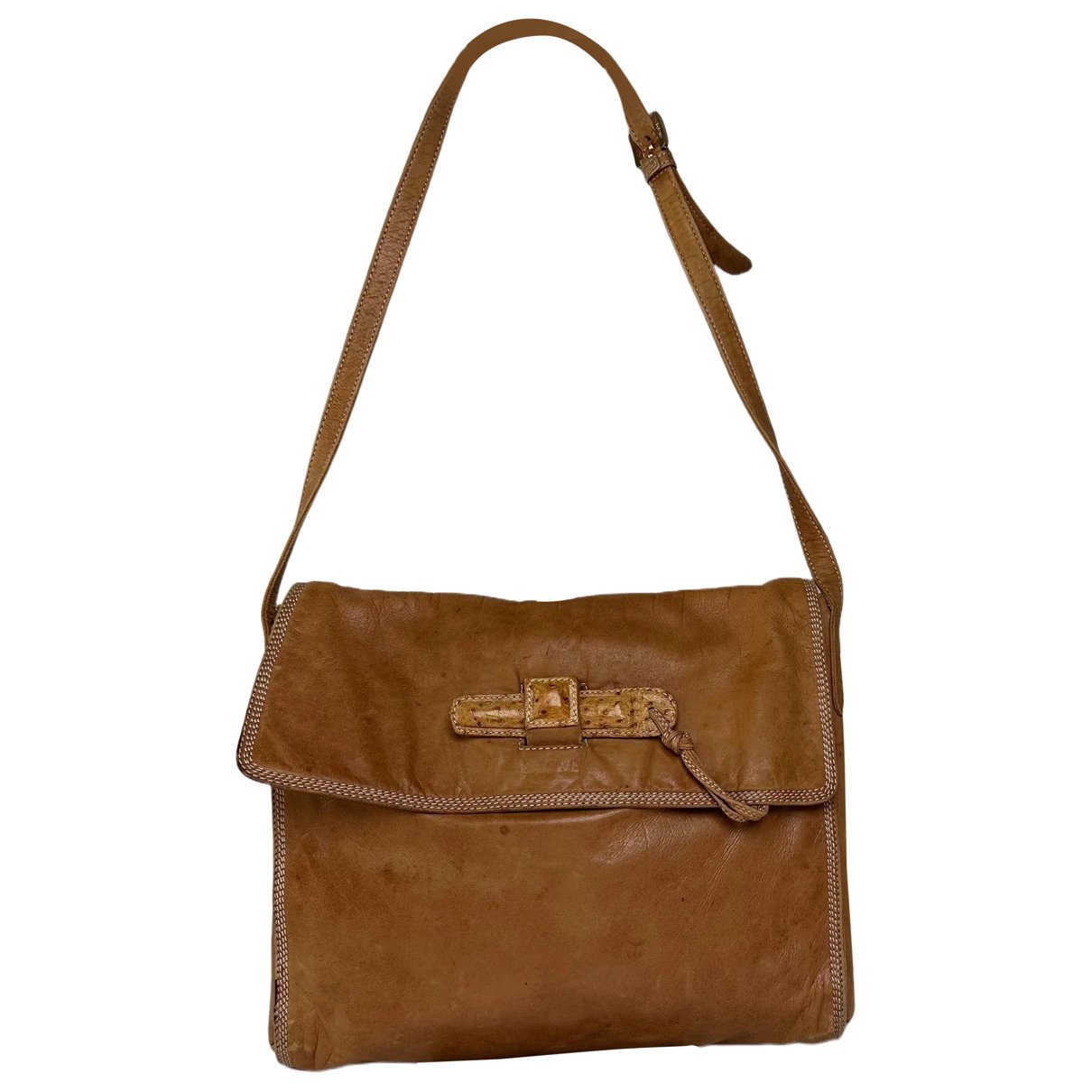 Puzzle leather handbag