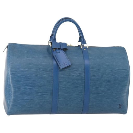 Keepall leather travel bag