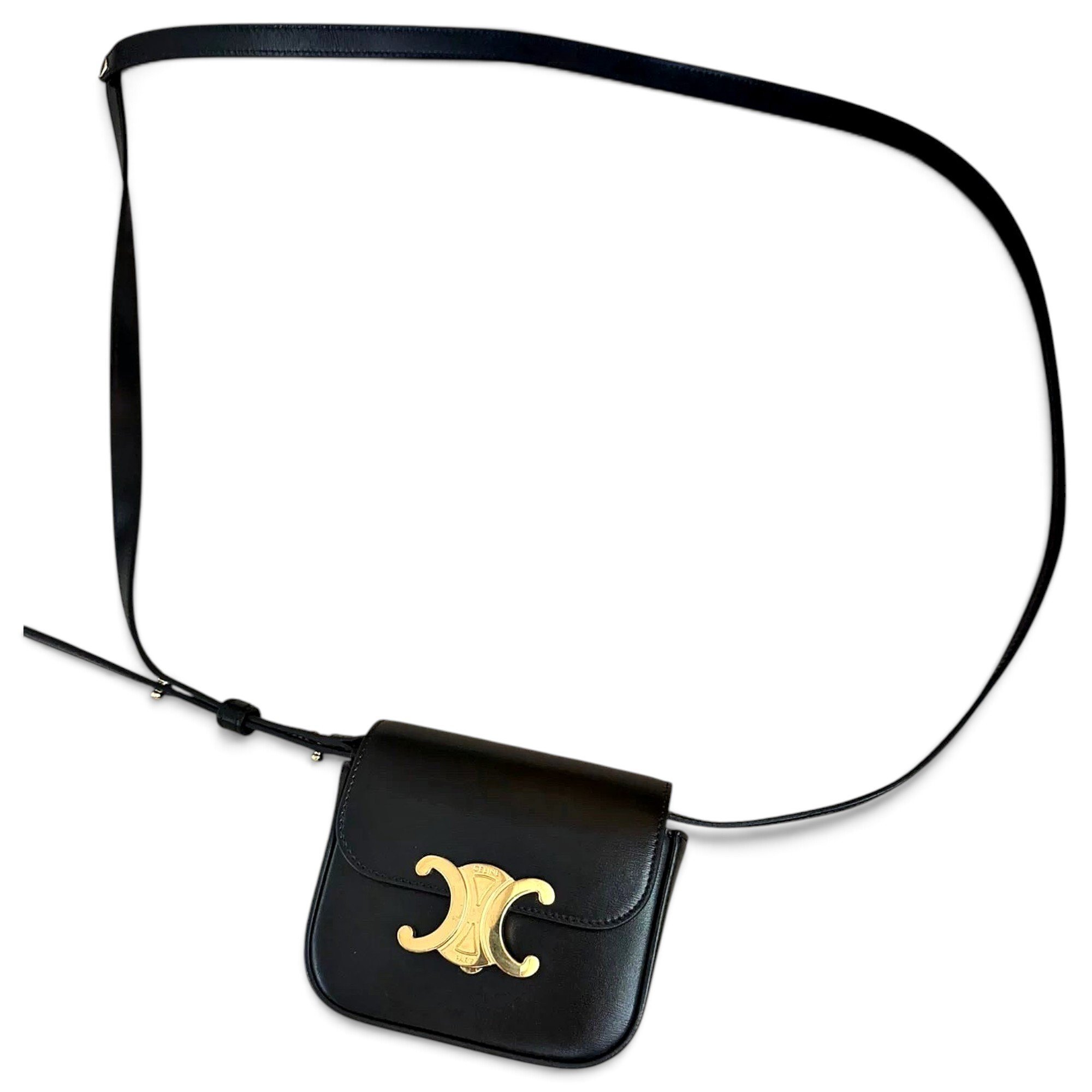 Triomphe leather handbag