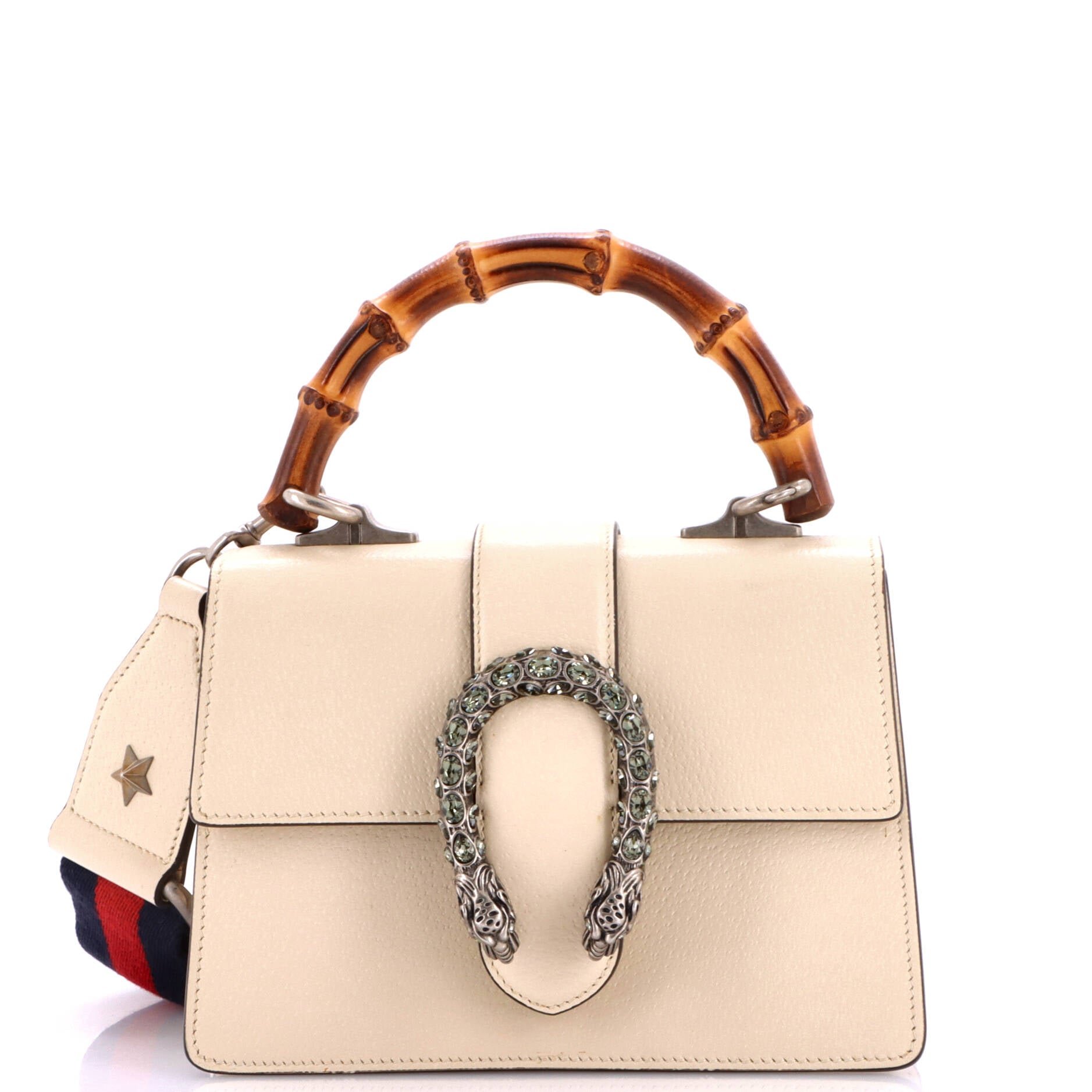 Dionysus Bamboo Top Handle Bag Leather Mini