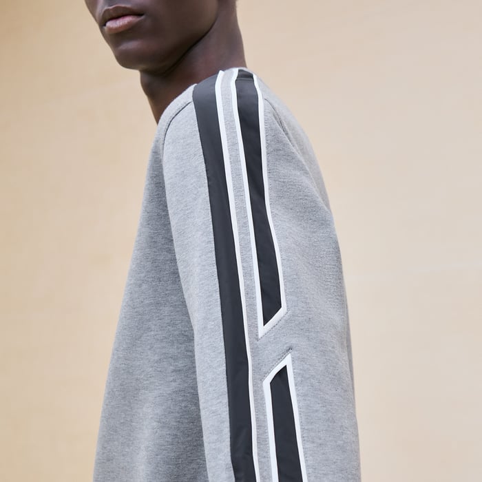 Gris "Run H" Crewneck Sweater
