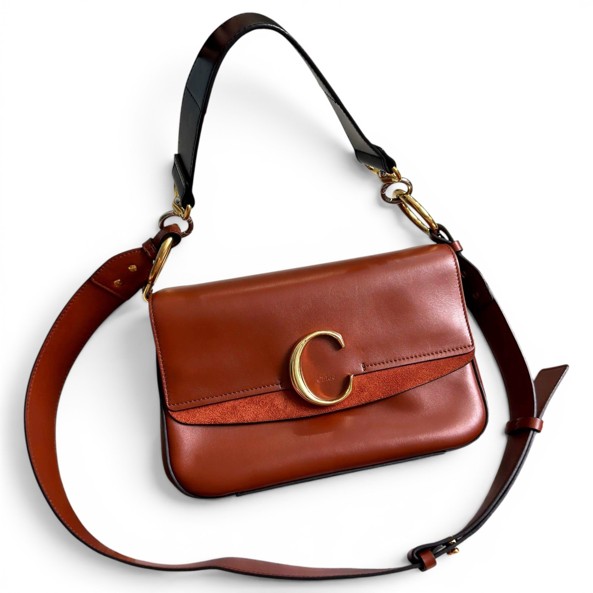 C leather handbag