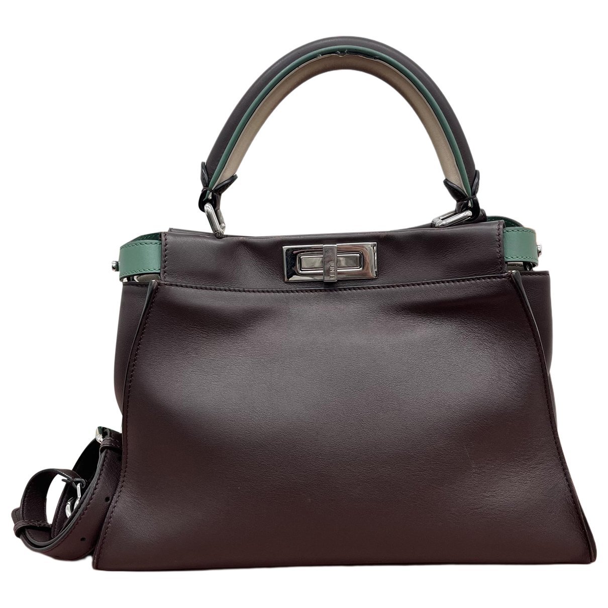 Baguette leather handbag