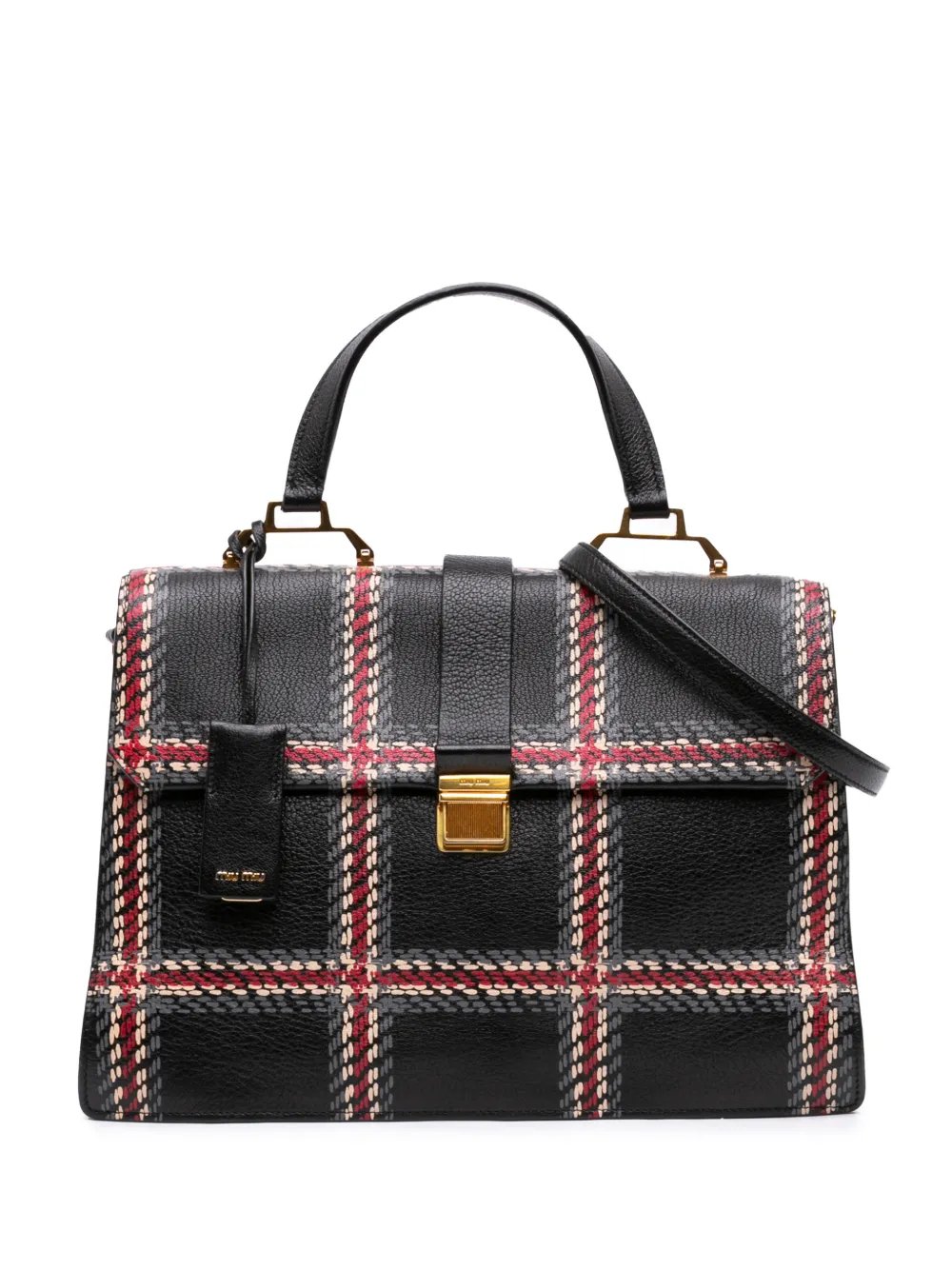 2010-2026 Printed Goatskin Madras Top Handle Bag satchel