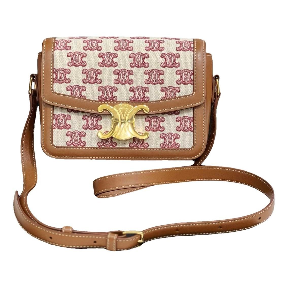 Triomphe leather handbag