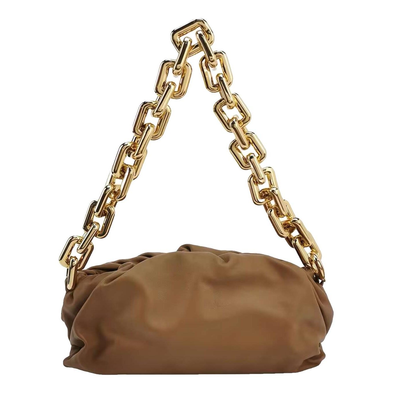 Pouch leather handbag