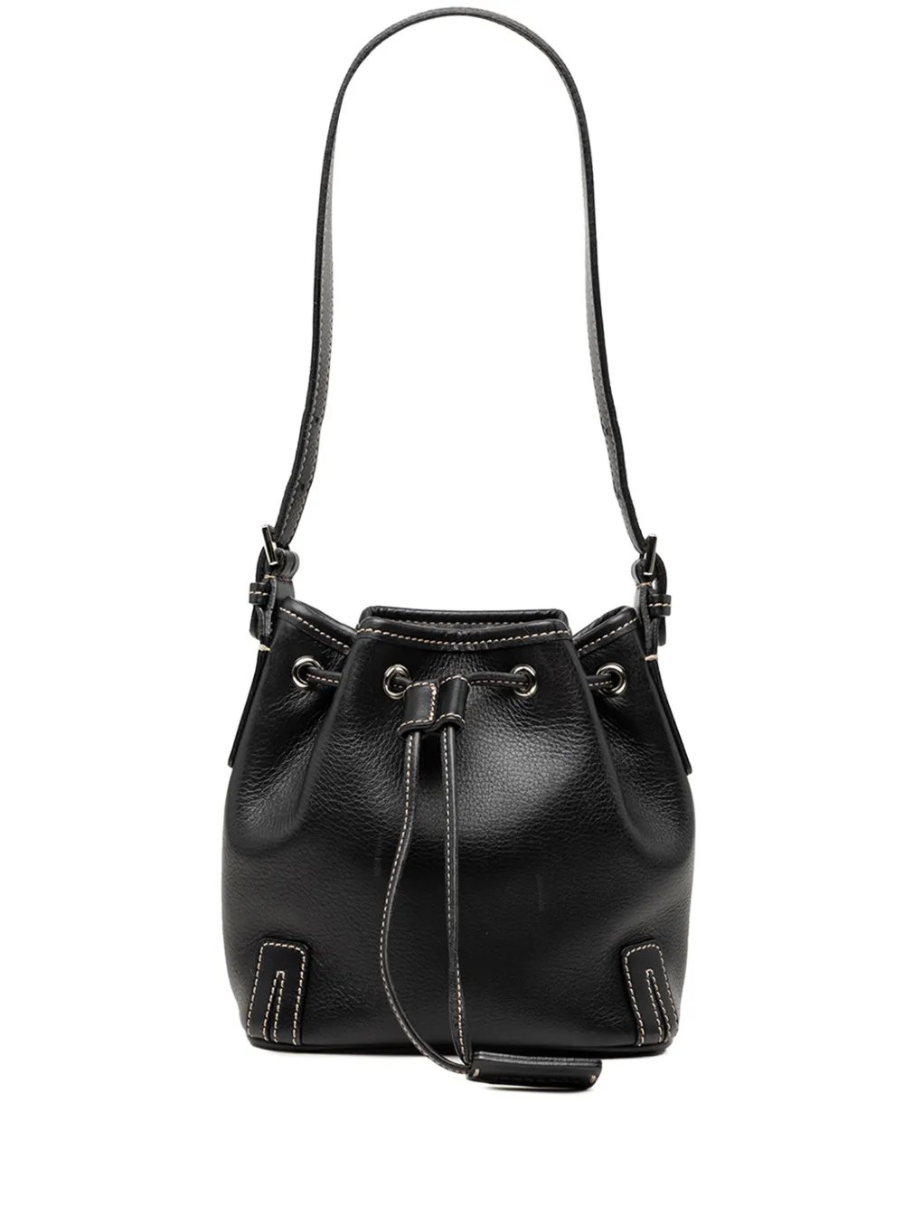 2000-2010 Leather Drawstring bucket bag