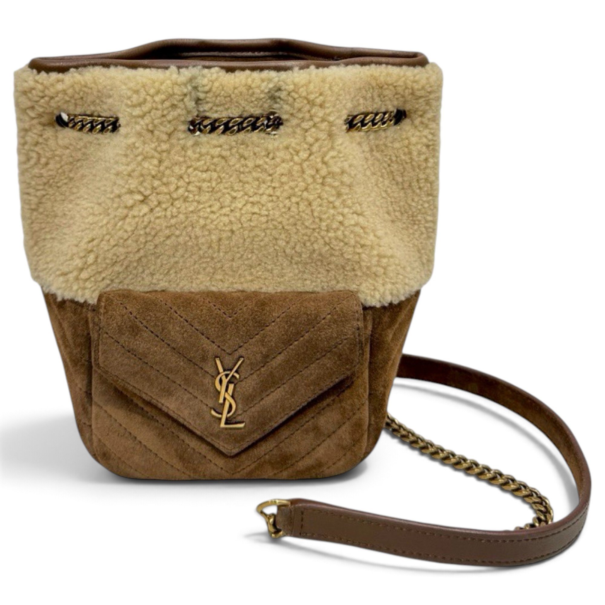 Monogram bucket bag