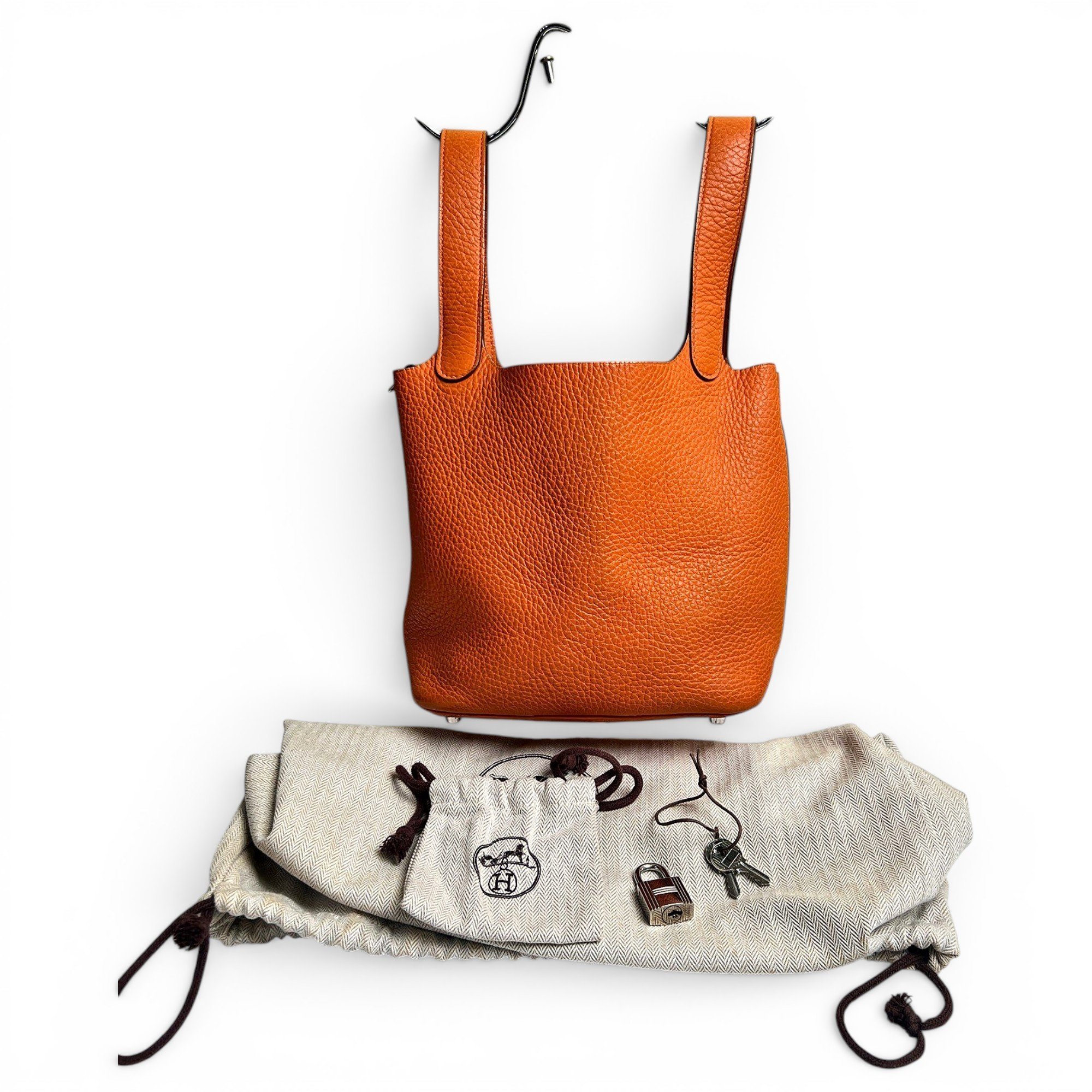 Picotin leather handbag