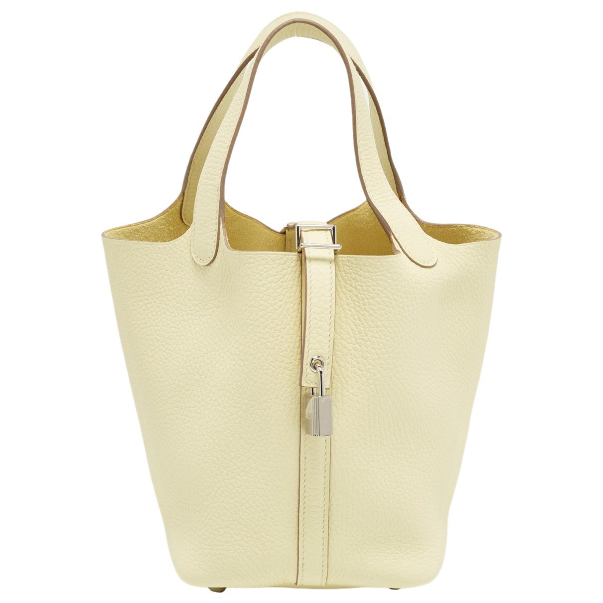 Picotin leather tote