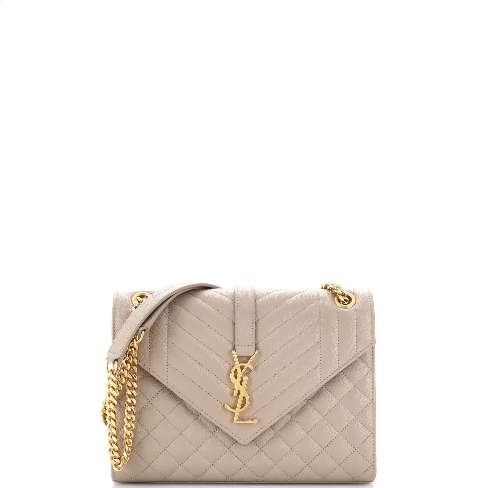 Envelope leather handbag