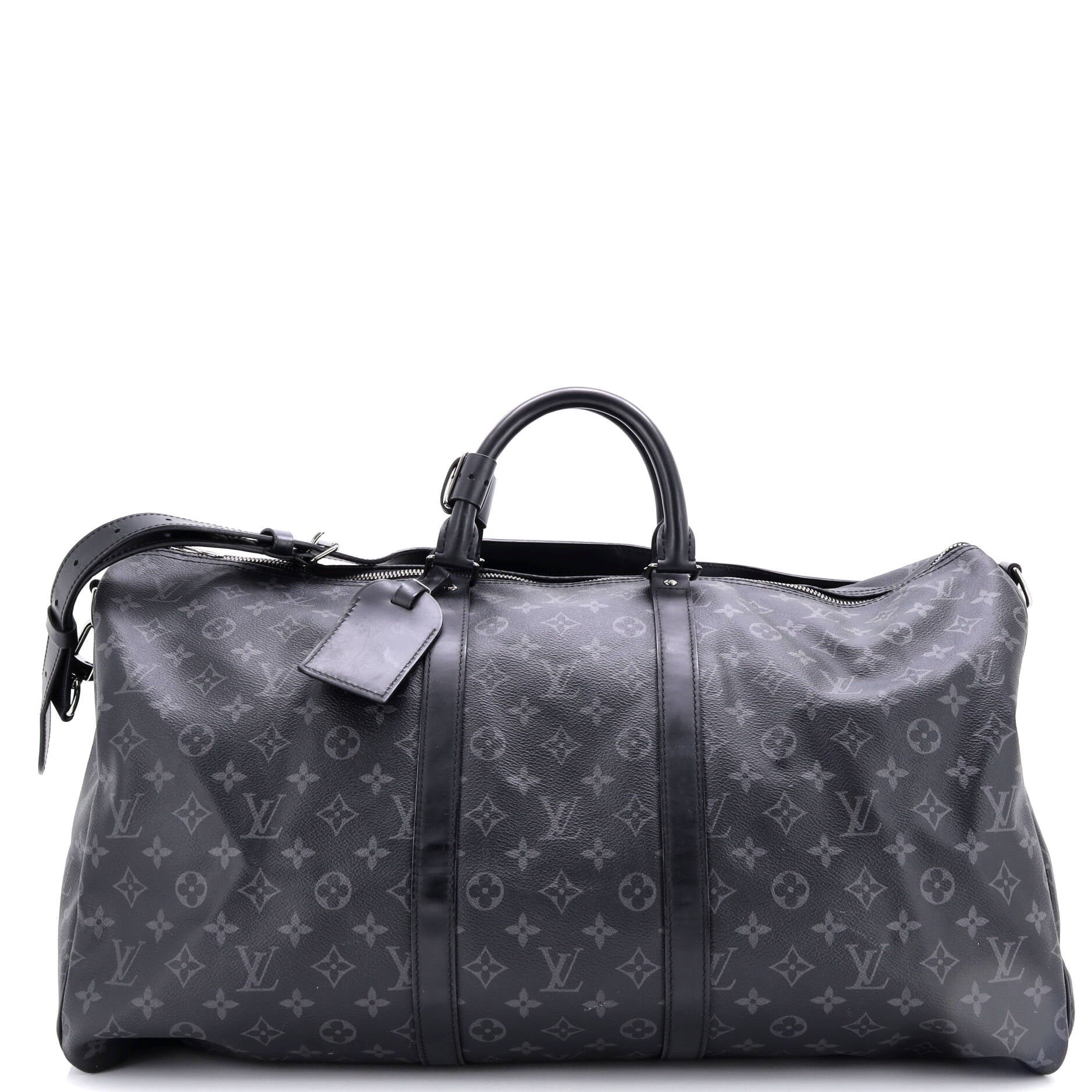Louis Vuitton Keepall Bandouliere Bag Monogram Eclipse Canvas 55