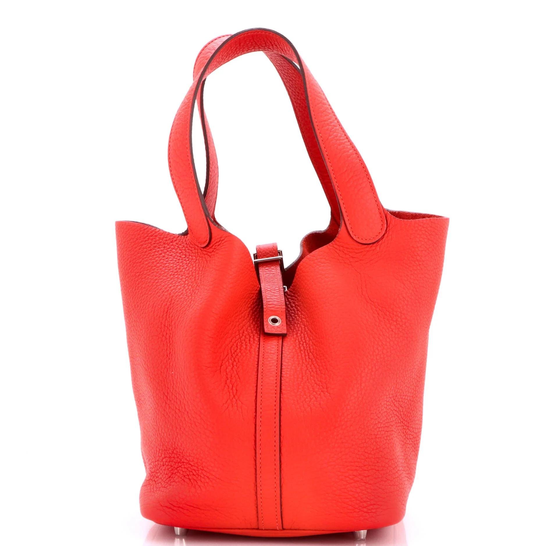 Picotin leather handbag