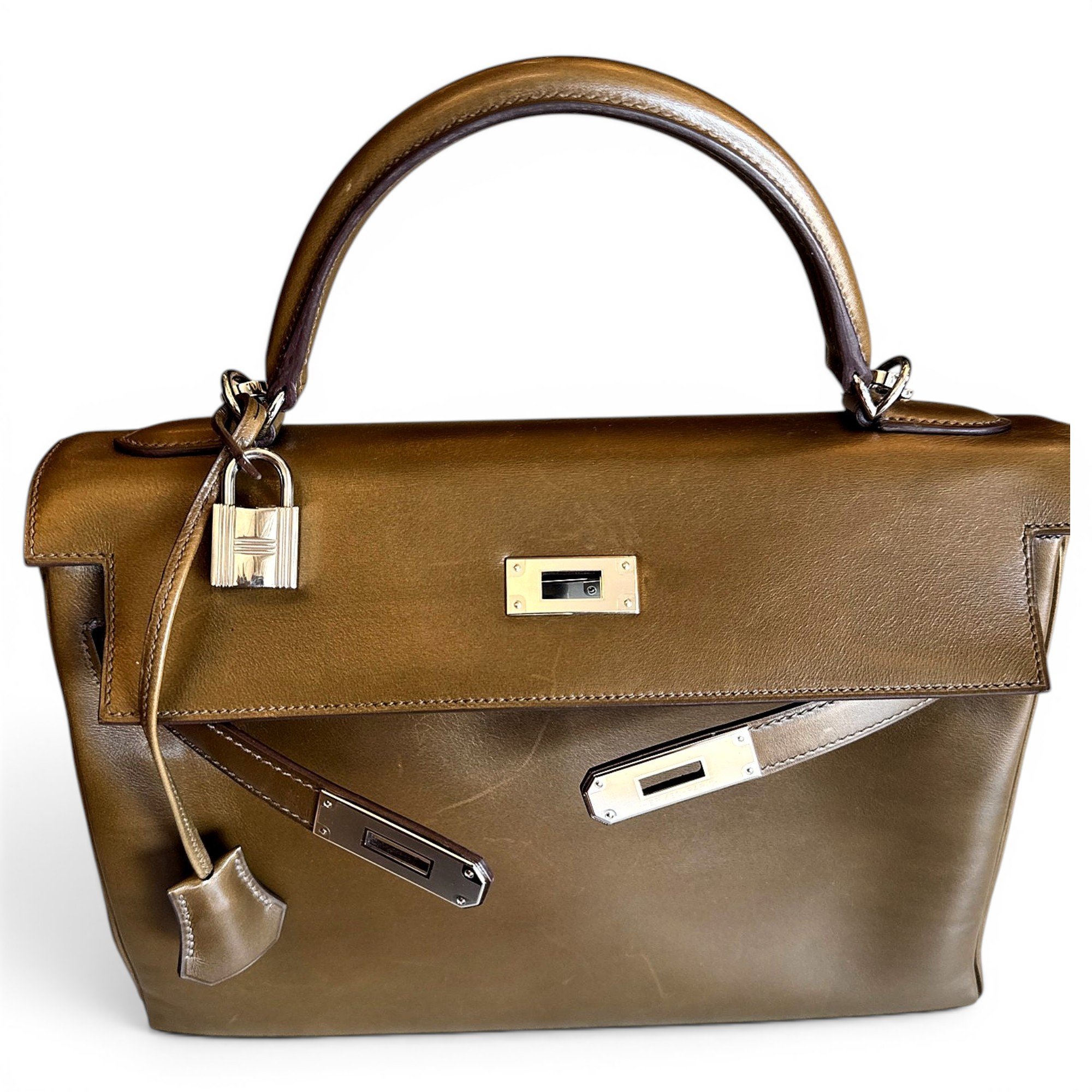 Kelly 32 leather handbag