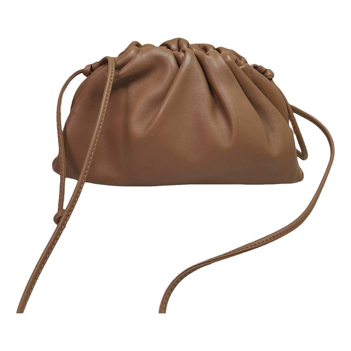 Pouch leather crossbody bag