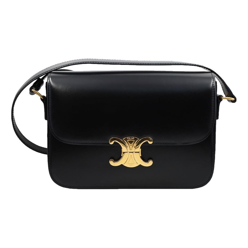 Triomphe leather handbag