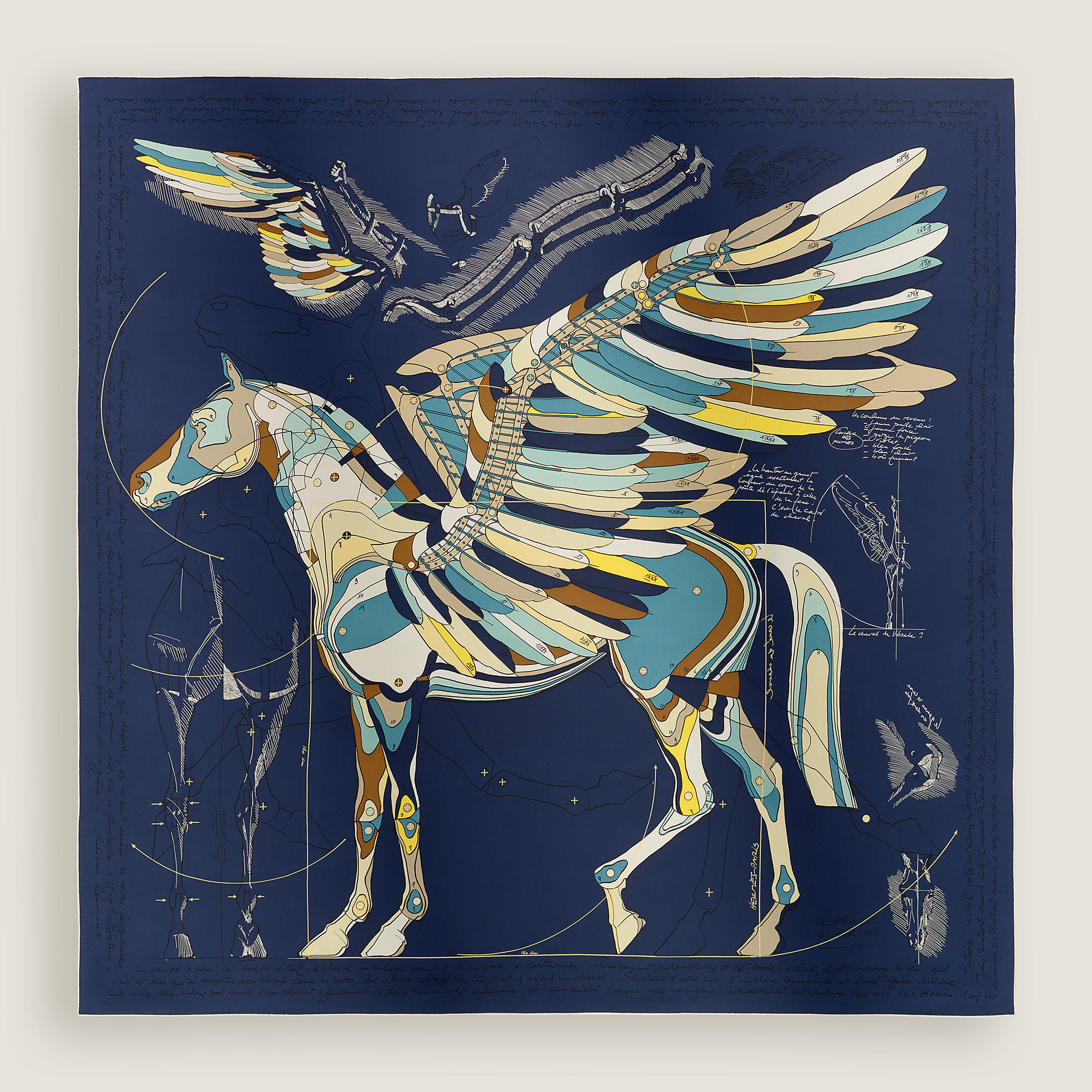 Le Pegase d'Hermès scarf 140