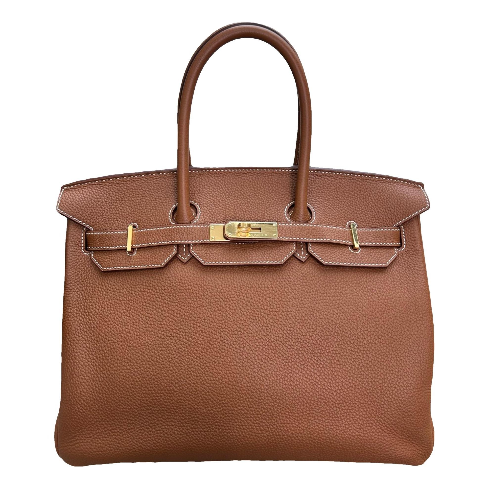 Birkin 35 leather handbag