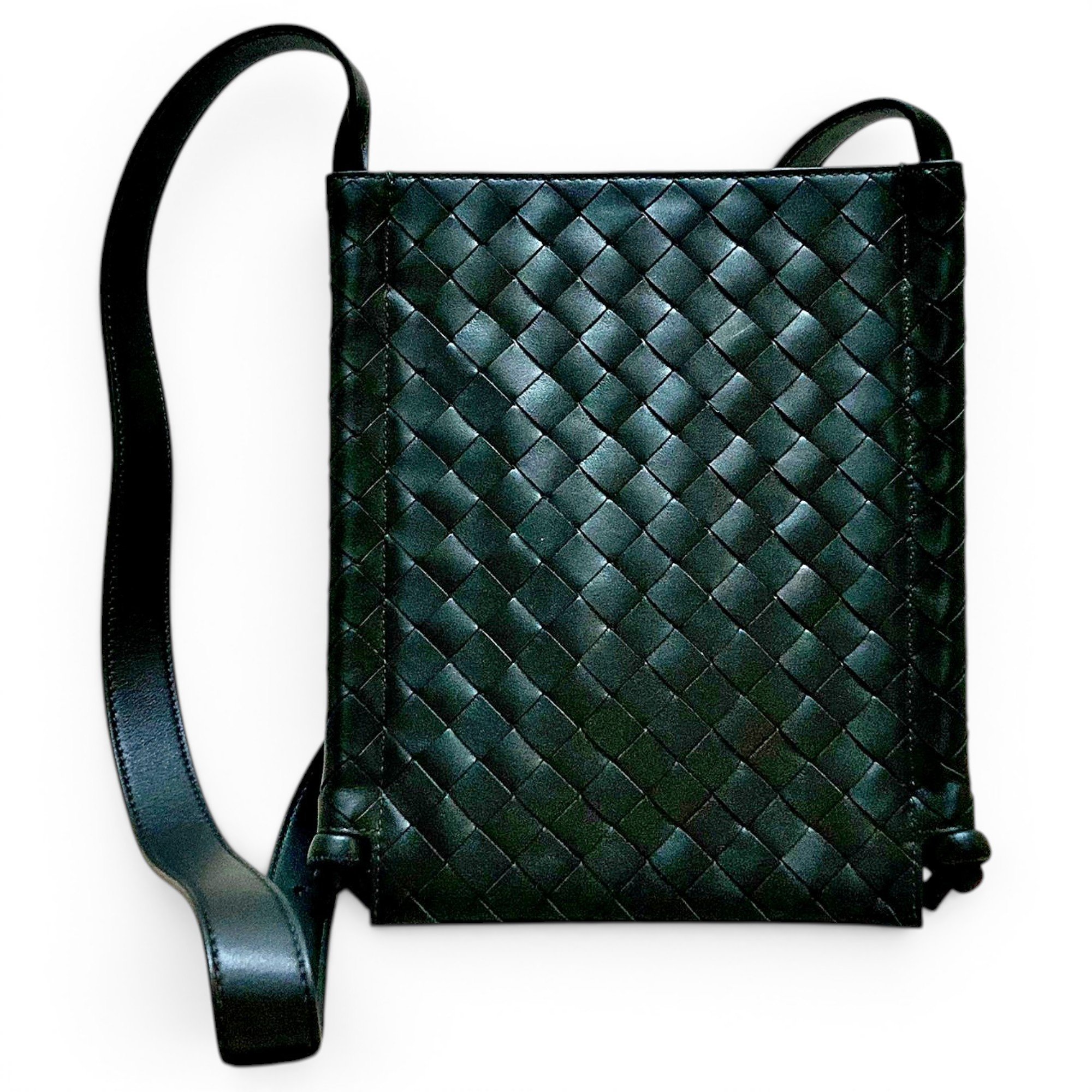 Loop leather crossbody bag
