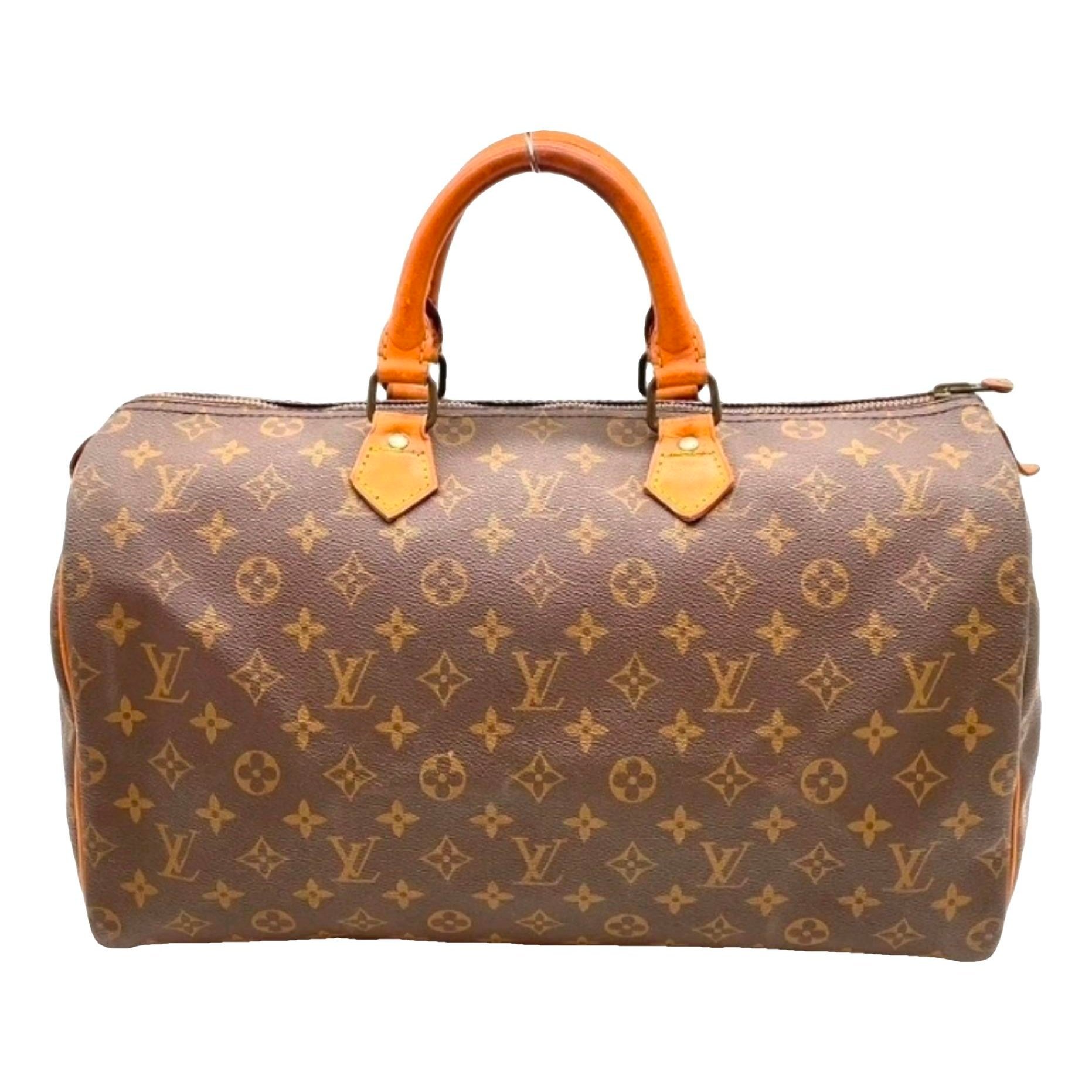 Speedy leather handbag