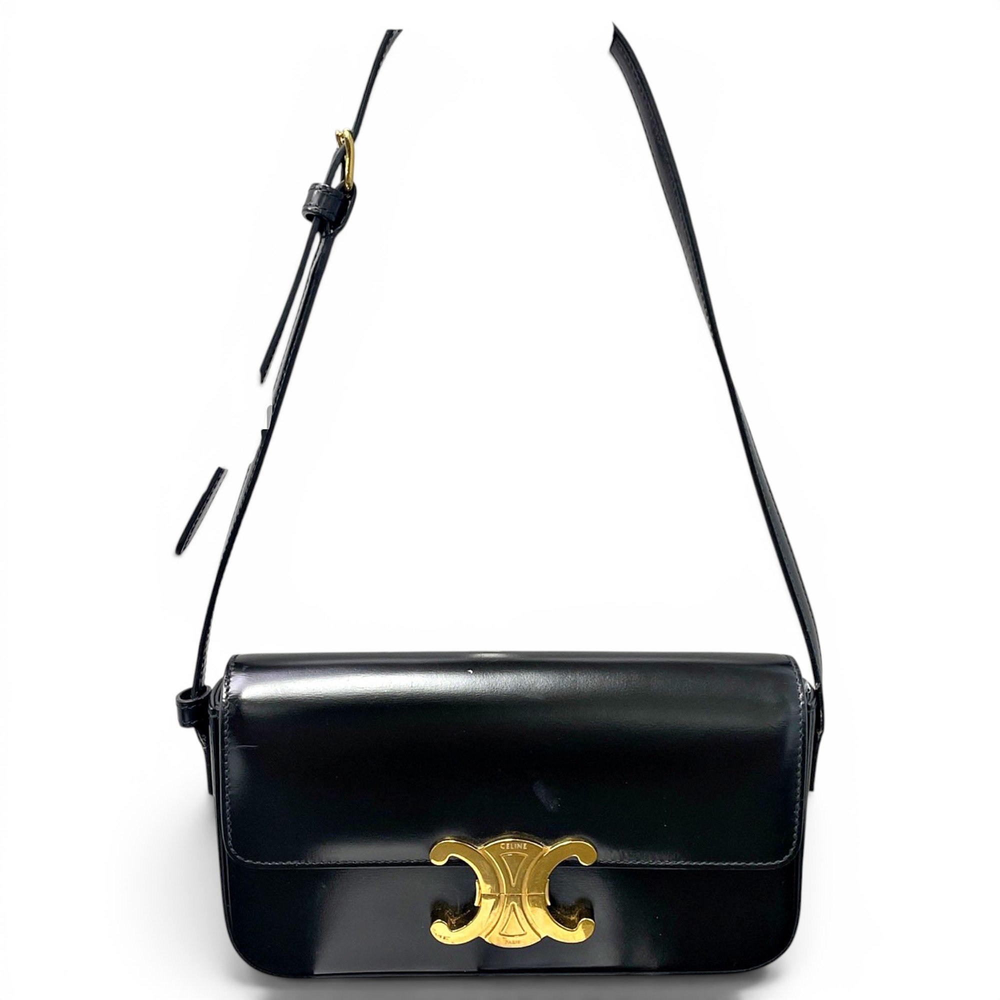 Triomphe Long leather handbag