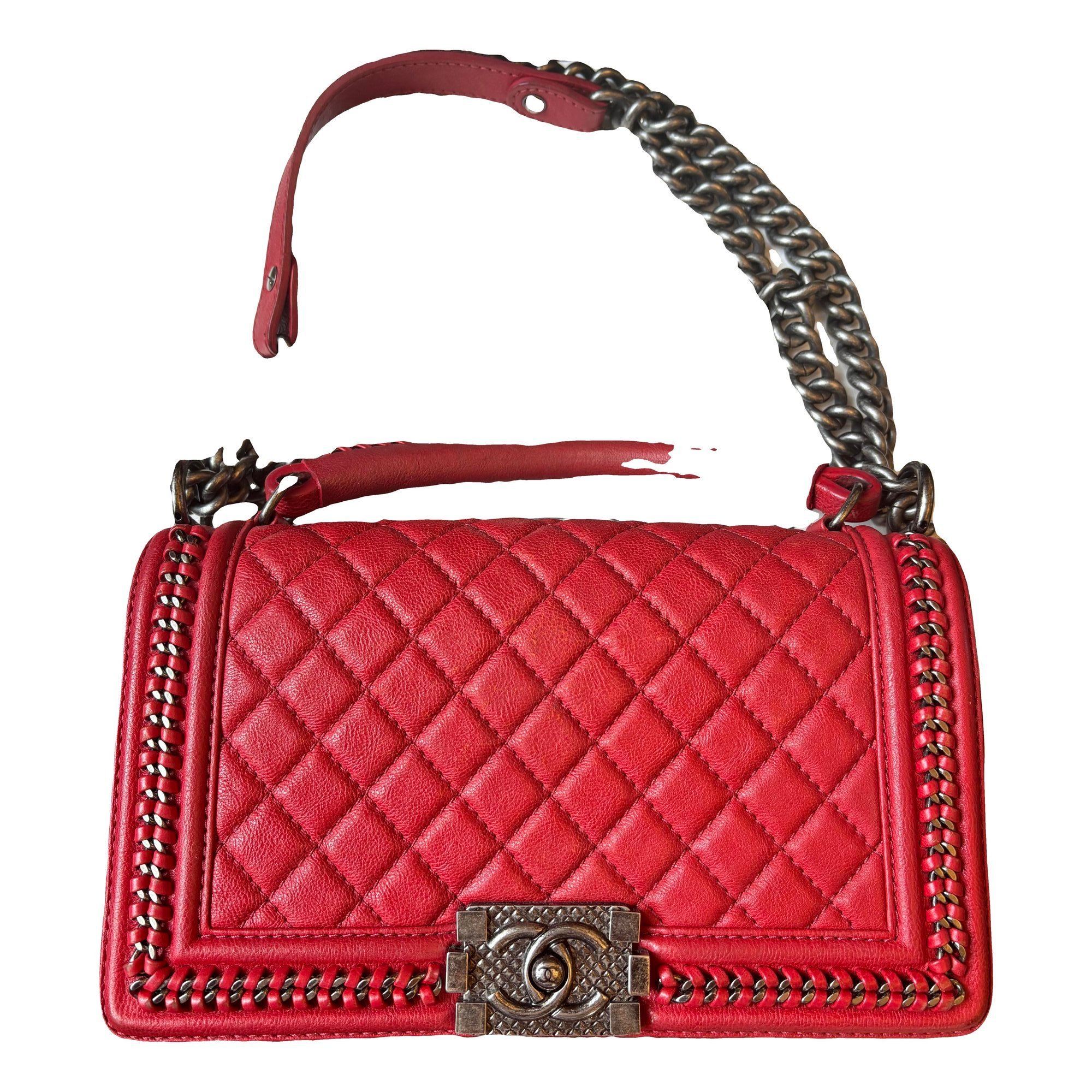 Boy pony-style calfskin handbag