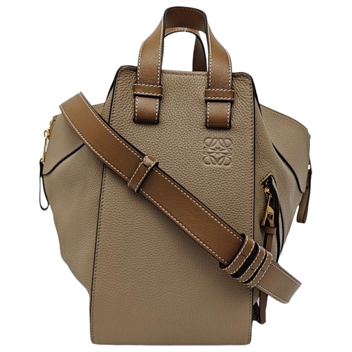 Hammock leather crossbody bag