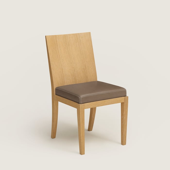 Étoupe Reeditions J.-m. Frank Par Hermès Chair With Padded Seat