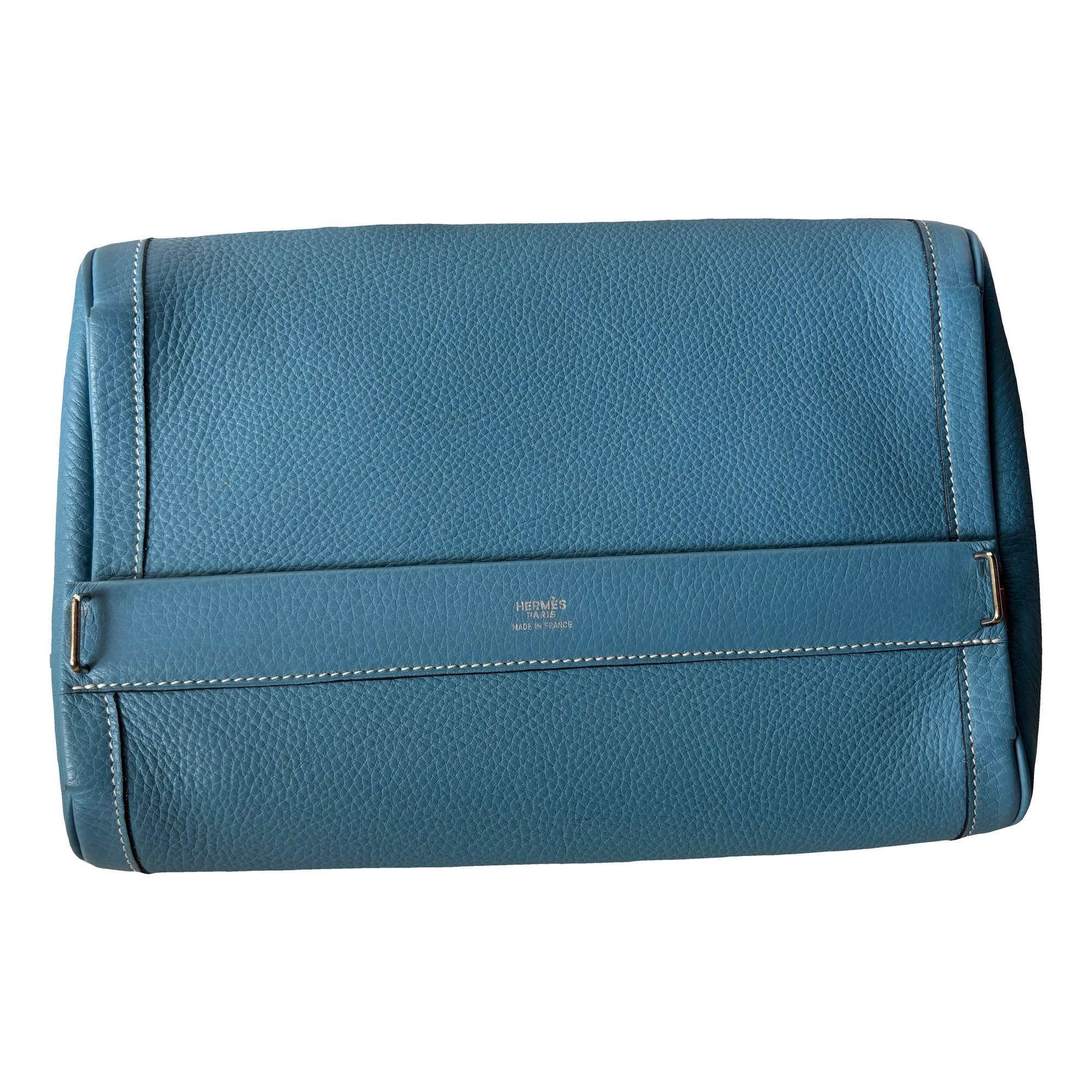Leather clutch bag