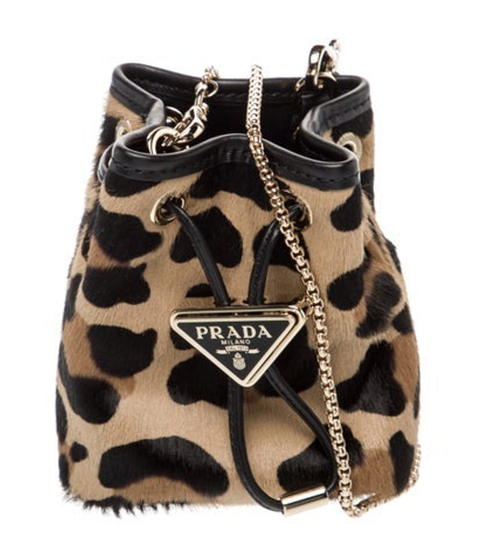 Prada Enameled Metal Triangle Backpack W Tags