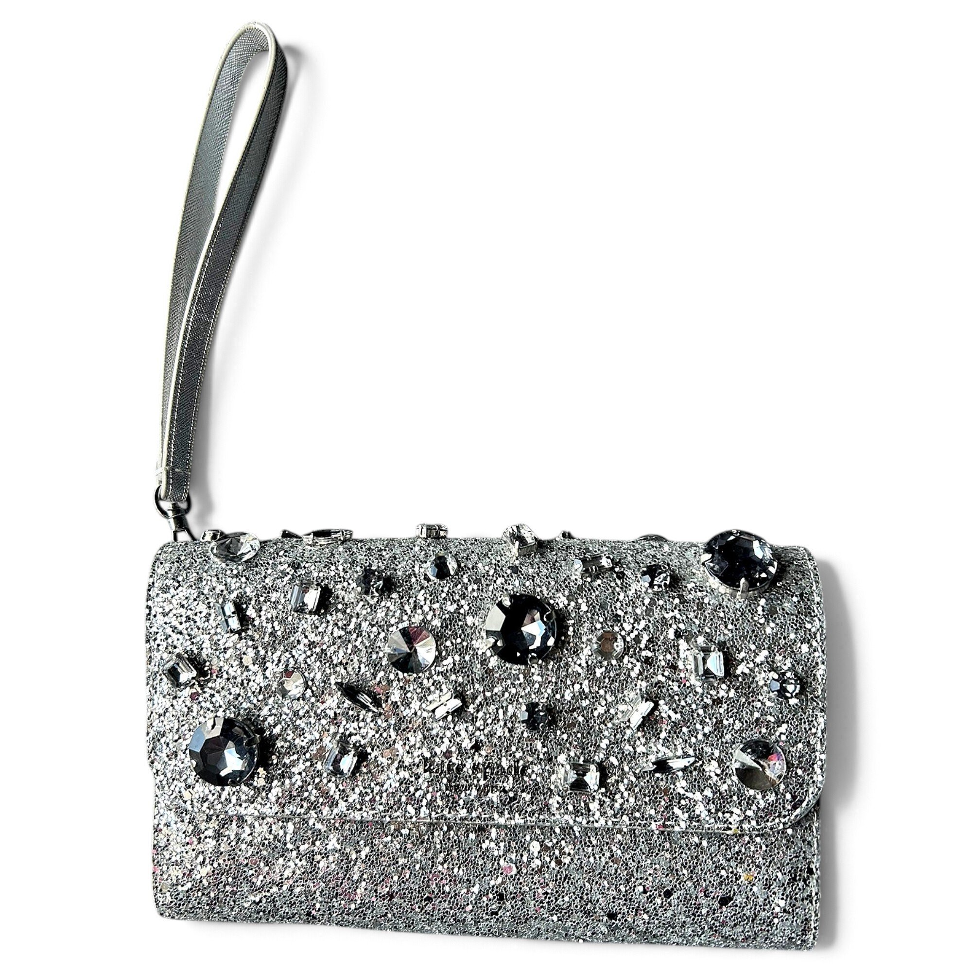 Glitter clutch bag
