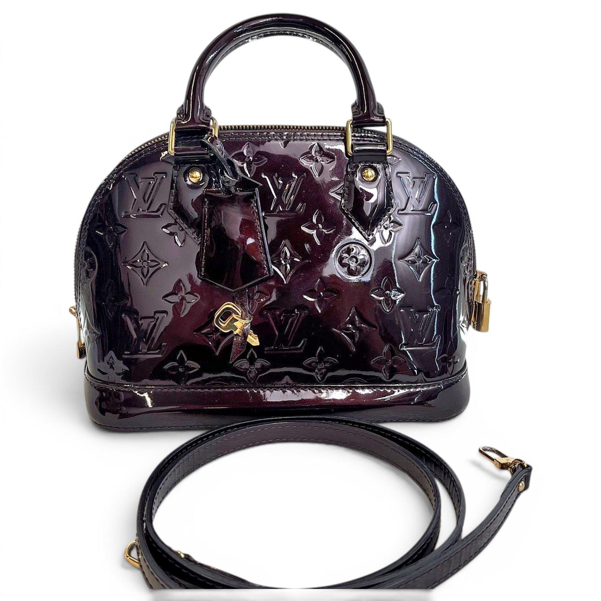 Alma BB patent leather handbag